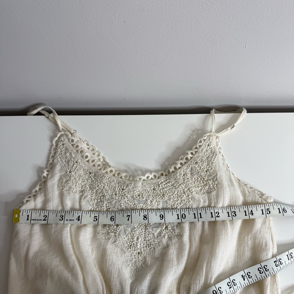 Love Sam Aurora Maxi Dress In Ivory Beaded Embroidery Boho NWT Size Small $355 - Picture 14 of 14